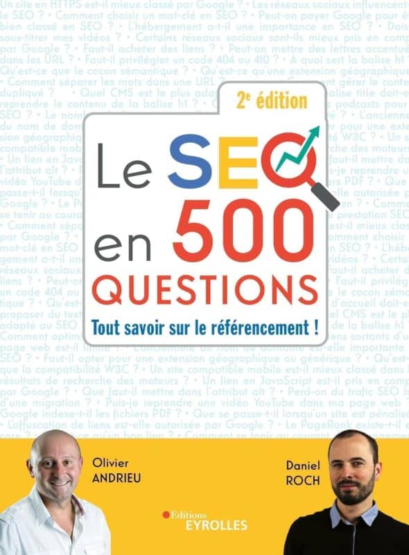 Le SEO en 500 questions, couverture du livre