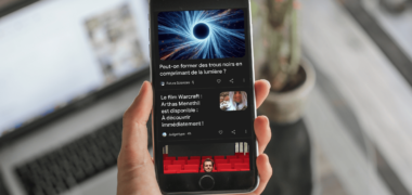 Google Discover sur un appareil mobile