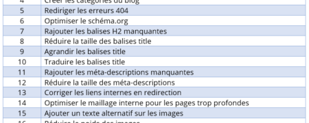 plan d'action seo